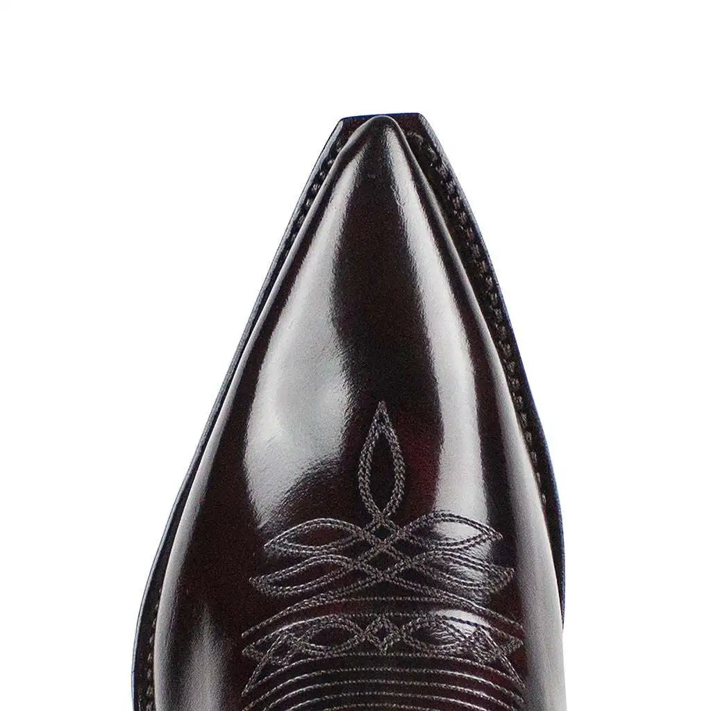 Mid-calf Boots Woman Side Zipper Pointed Western Boots Retro Fashion Black Boots Plus Size 35-48 Women Boots Zapatos Hombre