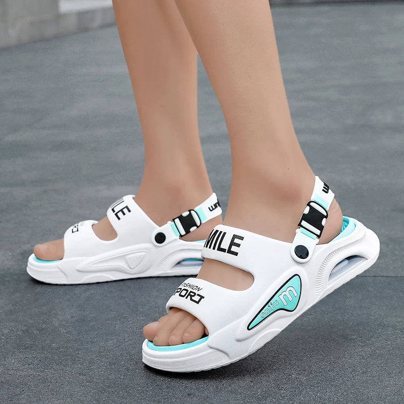 Summer Men's Outdoor Sandals Slippers Beach Comfortable Slides Soft Clogs Men Casual Shoes Garden Shoes Men Women Beach Sandals