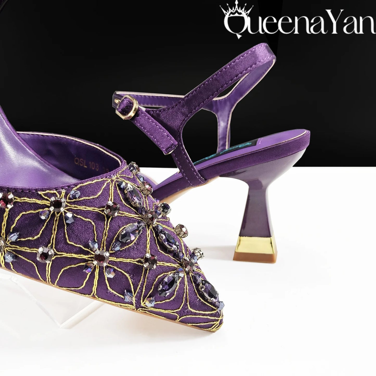 Festive Elegance:Spot Goods High Quality Women's Pumps Fashion Design For Nigeria Wedding Party Ladies Shoes