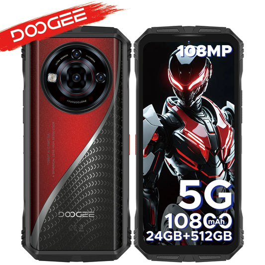 DOOGEE S118 Pro 5G Rugged Phone dimension 7050 6.6 ''FHD 120Hz 8GB RAM 512GB ROM 10800mAh Battery Cell Phone NFC Mobilephones