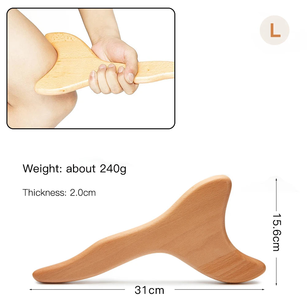 Wood Therapy Massager Anti-Cellulite Gua Sha Tool Deep Tissue Relax Massager for Body Face Lifting Maderoterapia Roller