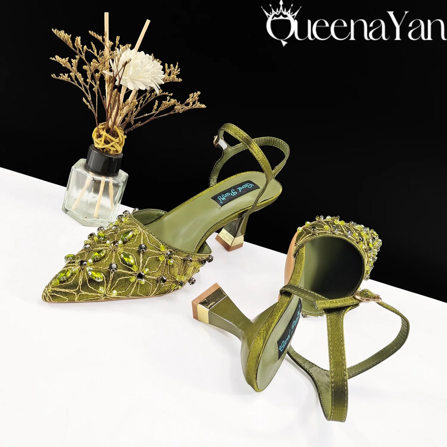 Festive Elegance:Spot Goods High Quality Women's Pumps Fashion Design For Nigeria Wedding Party Ladies Shoes