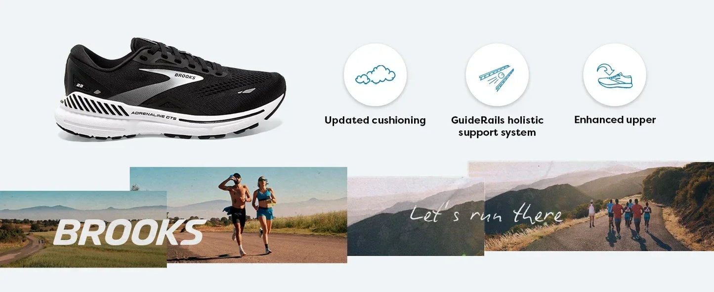 Brooks Men’s Adrenaline GTS 23 Shoes is Designed for Maximum Cushioning and Performance on Any Surface Shoes