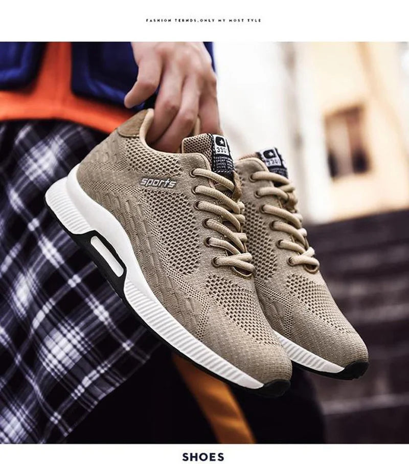 Plus Size 46 Men Sneakers Elevator Shoes Summer Mesh Breathable Heightening Shoes Man Invisiable Increased 6CM Taller Shoes