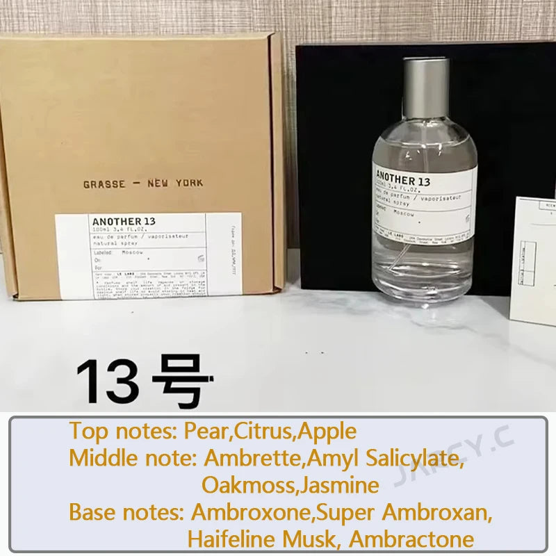 100ml品牌香水No.33 No.13 No.31實驗室香水持久留香女士日常旅行工作