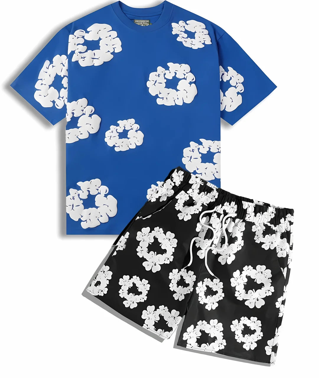 Nouveau costume pour homme été 2025 avec des motifs imprimés de fleurs de mode européenne et américaine pour les vêtements d'extérieur pour hommes