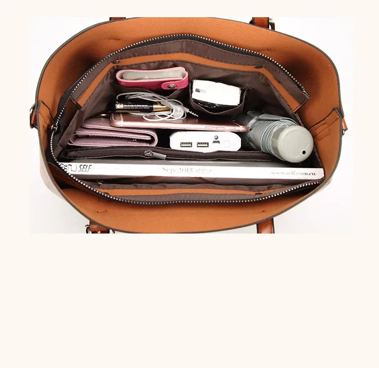 Shoulder Bags for Women Oil Wax Leather Handbag Tote Crossbody Bag Vintage Satchels Women Bags Designer Handbag High Quality