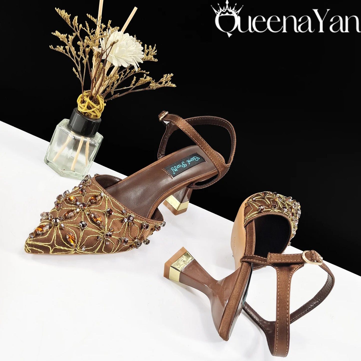 Festive Elegance:Spot Goods High Quality Women's Pumps Fashion Design For Nigeria Wedding Party Ladies Shoes