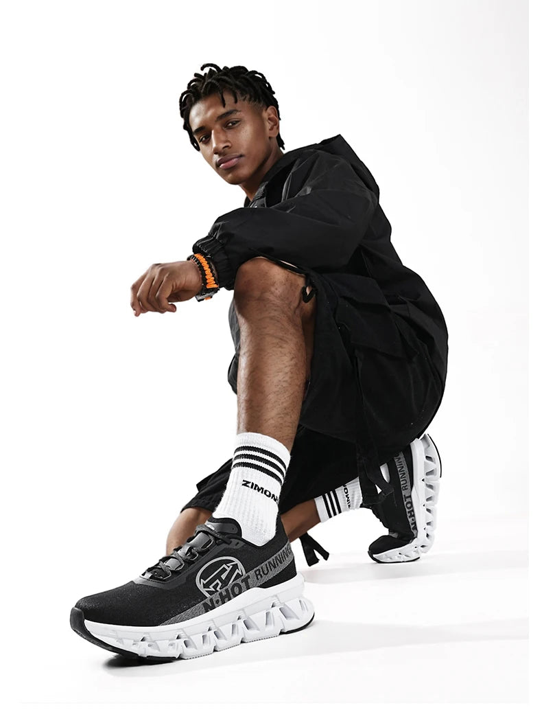 Men Sports Running Shoes Casual Marathon Breathable Lightweight Women's Comfortable Athletic Nonskid Walking Sneakers