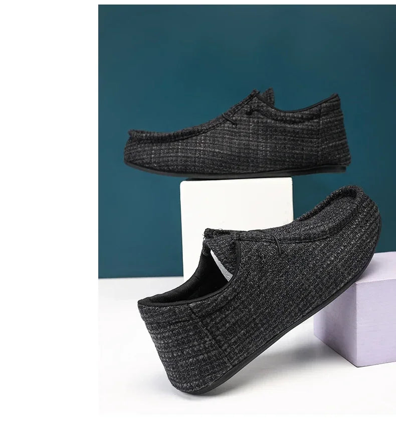 YRZL Summer Men's Canvas Boat Shoes Moccasins Casual Loafers Mens Slip-on Green Lightweight Breathable Comfortable Driving Shoe