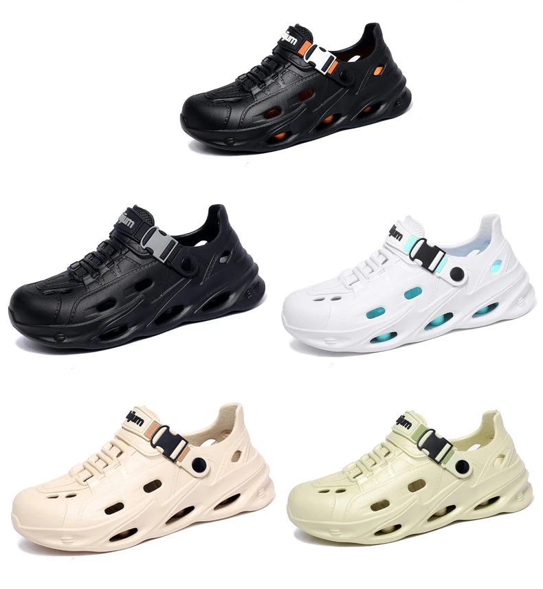 Men's Outdoor Sandals Sport Slippers Beach Slides Breathable Non-slip Clogs Men Casual Garden Shoes Hiking Men Outdoor Sandals