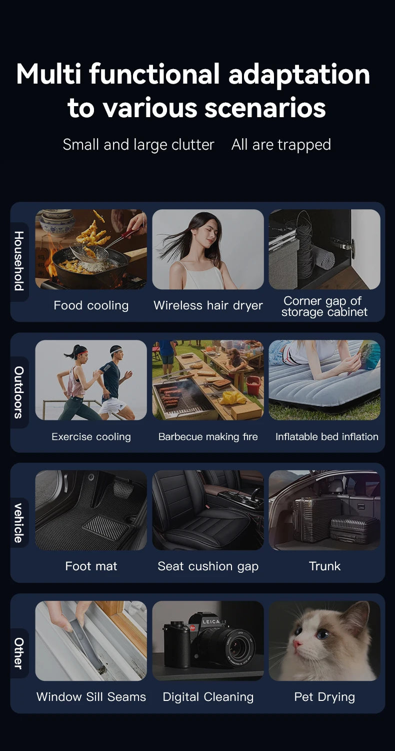 BOOSTER W01 Mini Turbo Jet Fan Turbo Fan Powerful Air Blower 100,000 RPM Powerful Blower with High Speed Duct Fan Turbo Blower