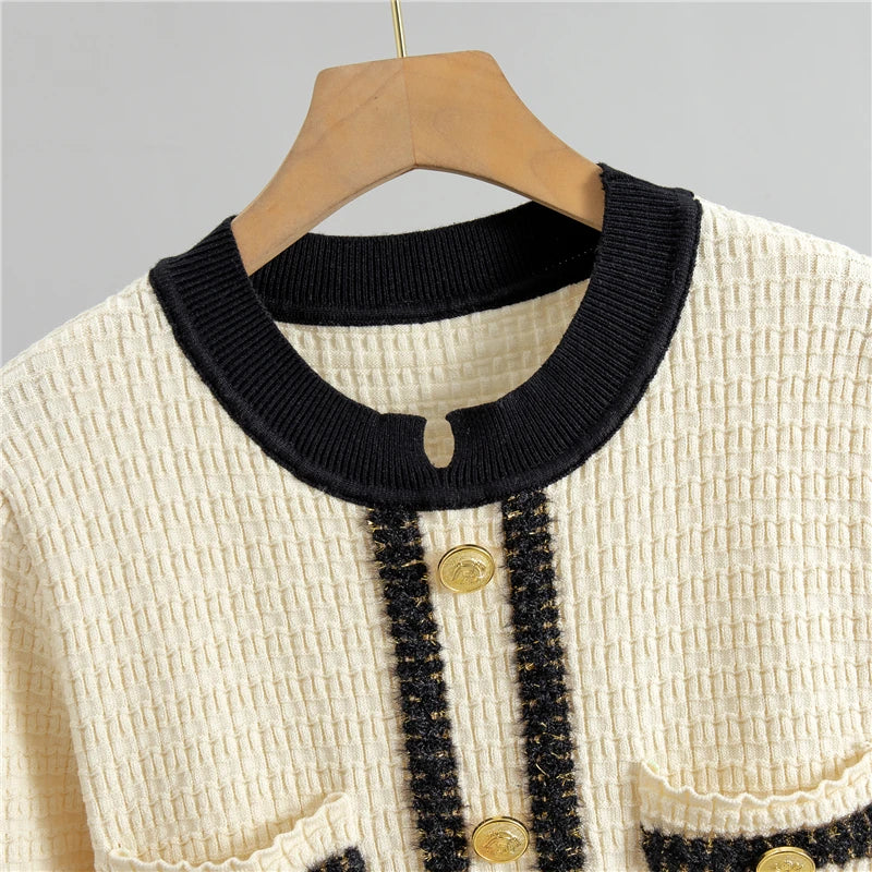 Women Retro Knitted Mini Solid Color V-Neck Long Sleeve Wrapped Hip Dress Autumn Winter Slim Sweater New Arrival 2025 Clothes