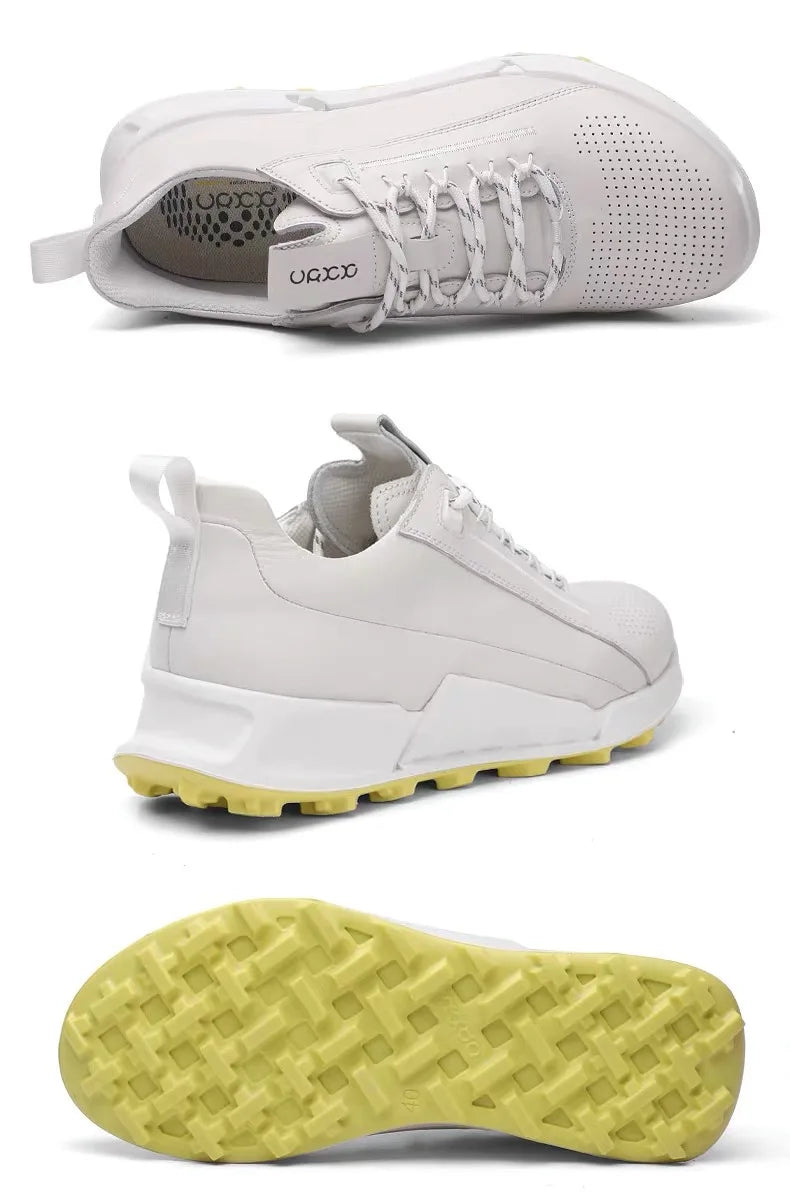 Men's Sneakers Casual Sports Shoes for Men Lightweight Leather Breathable Shoes Mens Flat White Shoes Zapatillas Hombre