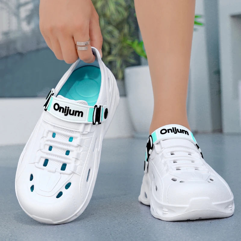 Men's Outdoor Sandals Sport Slippers Beach Slides Breathable Non-slip Clogs Men Casual Garden Shoes Hiking Men Outdoor Sandals