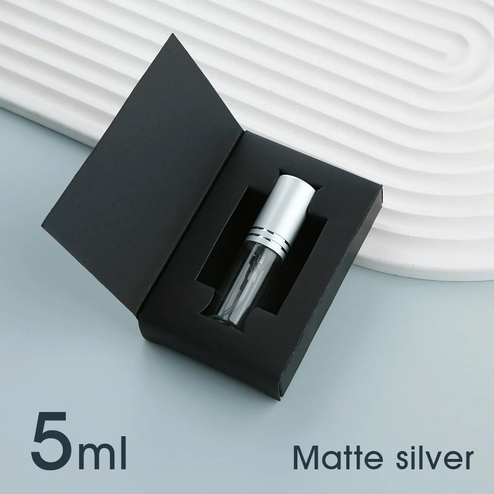 50個5毫升10毫升香水噴霧瓶帶包裝可再填充噴頭香水瓶鋁製迷你噴霧瓶