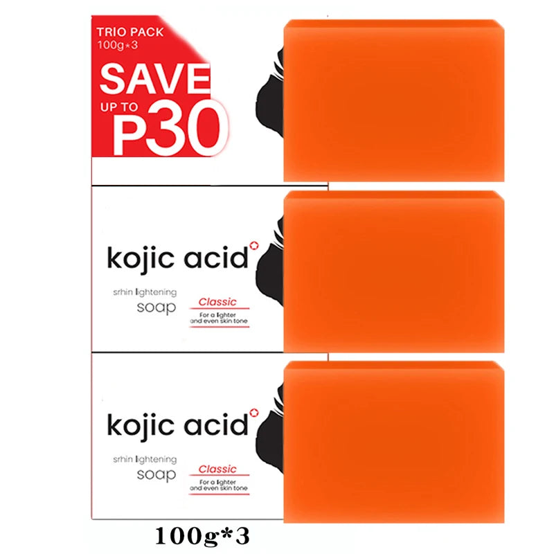 Handmade Whitening Soap Skin Care Deep Cleaning Moisturizing Cleansing Essential Temperate Soap Brighten Skin Kojic Acid Soap