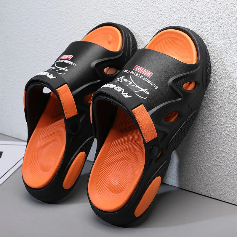 Sandals Beach Shoes Men's Slippers Soft and Comfortable Thick Bottom Wear-resistant Indoor and Outdoor Bathroom Unisex Fashion