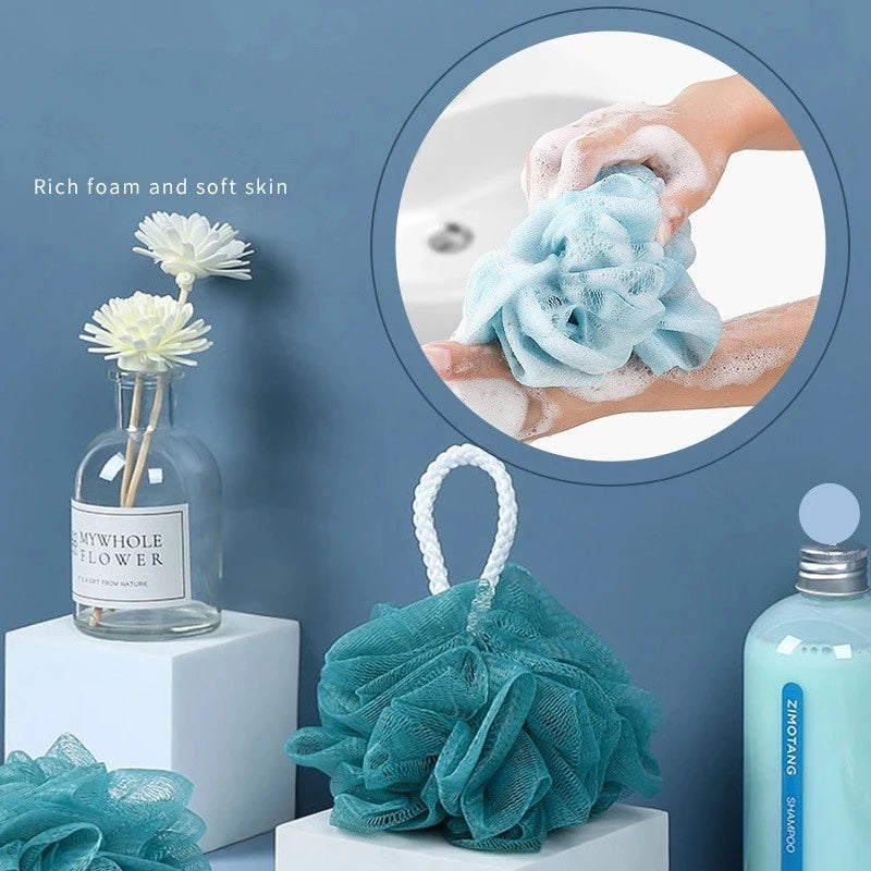 1 Set Bath Towels Household Bath Supply Washcloth Rub Ball Pull Back Strip Rub Back Belt Bath Towel For Home Bathroom