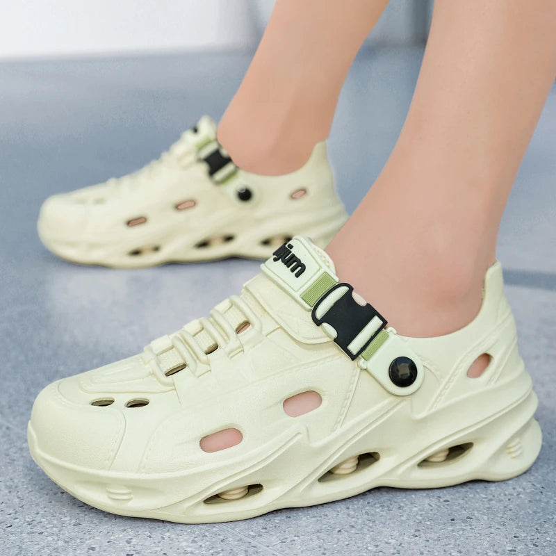 Men's Outdoor Sandals Sport Slippers Beach Slides Breathable Non-slip Clogs Men Casual Garden Shoes Hiking Men Outdoor Sandals