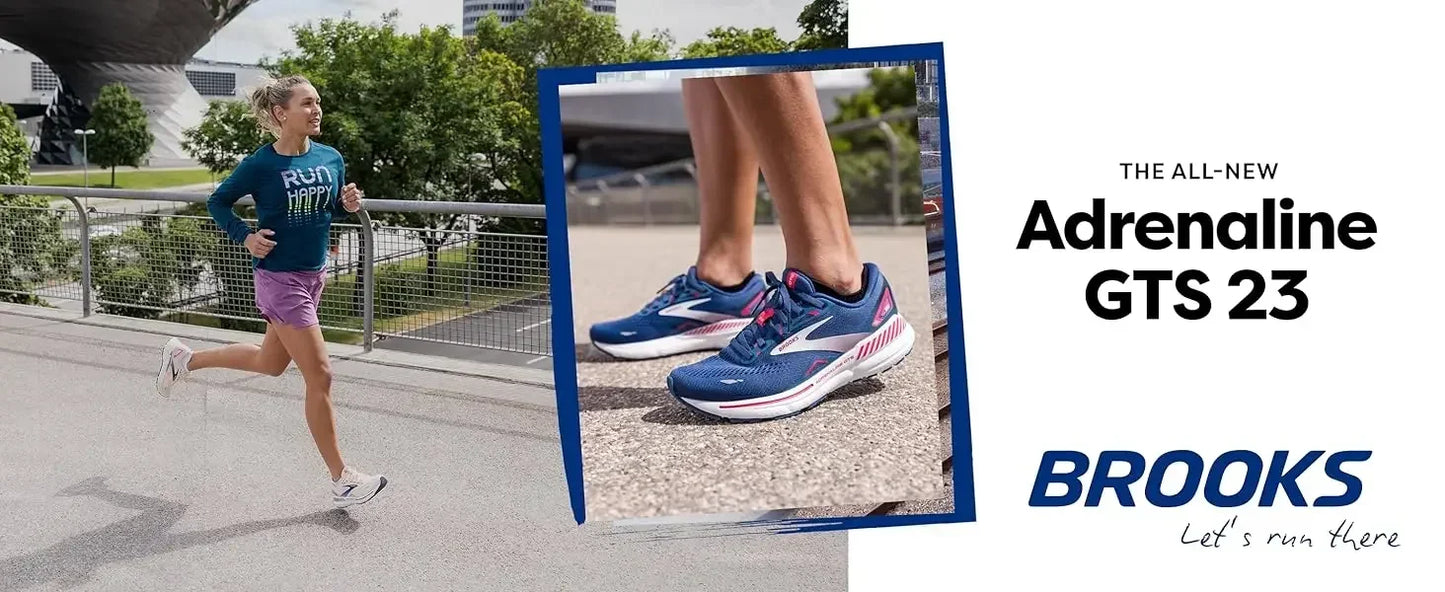 Brooks Women’s Adrenaline GTS 23 Supportive Running Shoe Breathable Lightweight for Comfort