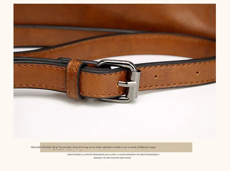 Shoulder Bags for Women Oil Wax Leather Handbag Tote Crossbody Bag Vintage Satchels Women Bags Designer Handbag High Quality