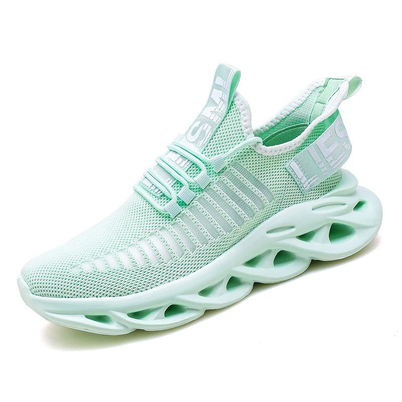 YRZL Men Shoes Comfortable Casual White Sneakers Breathable Platform Running Shoes for Men Mesh Tenis Sport Shoes for Men