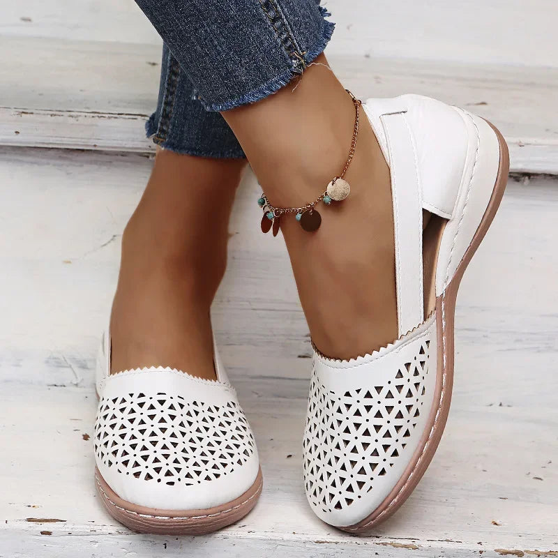 2023 New Women Wedges Sandals Hollow Out Vintage Woman Shoes Slip on Casual Sewing Ladies Sandal Female Summer Zapatos Muje