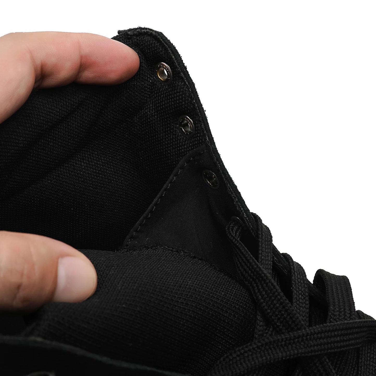 Wide Toe Shoes Spring Autumn Retro Warm Comfort Hiking Boots High Top Men Sneakers Non Slip Canvas Black Outdoor Hiking Shoes