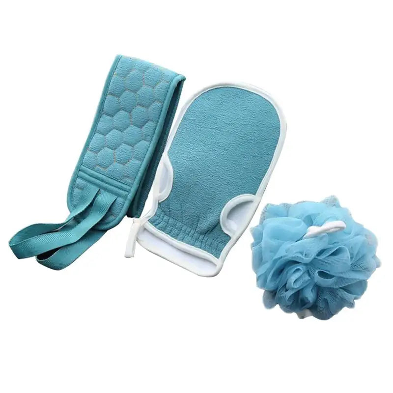 1 Set Bath Towels Household Bath Supply Washcloth Rub Ball Pull Back Strip Rub Back Belt Bath Towel For Home Bathroom