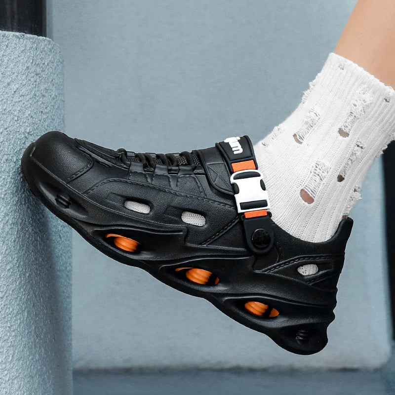 Men's Outdoor Sandals Sport Slippers Beach Slides Breathable Non-slip Clogs Men Casual Garden Shoes Hiking Men Outdoor Sandals