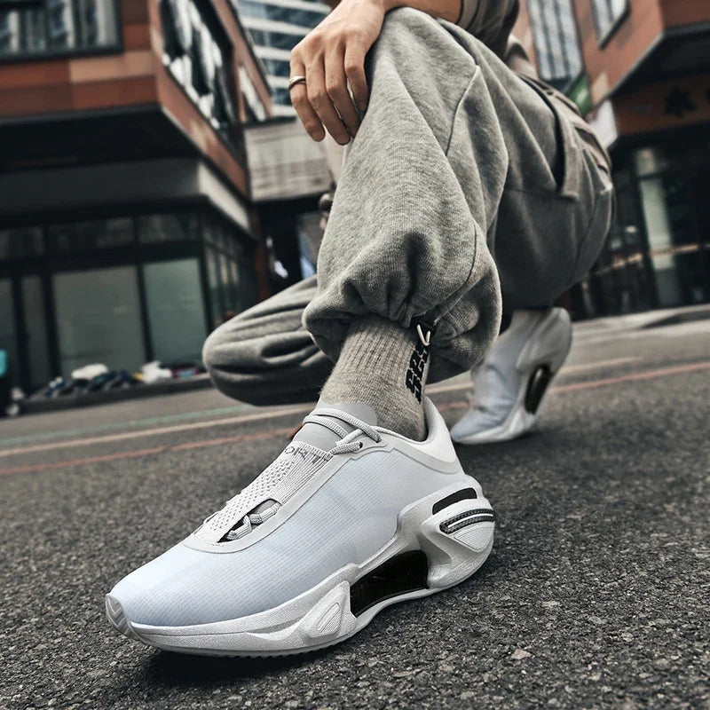 New Men's Running Shoes Breathable Soft Flat Outdoor Sports Cushioning Running Shoes Mesh Comfortable Casual Sneakers for Men