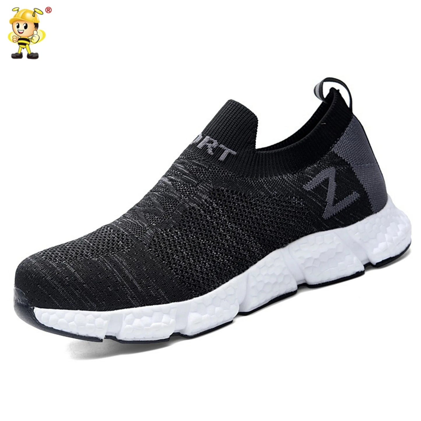 Size 36-46 Men Women Safety Work Boots Outdoor Hiking Shoes Air Mesh Sneaker Popcorn Sole Kevlar Insole Anti-smash Steel Toe Cap