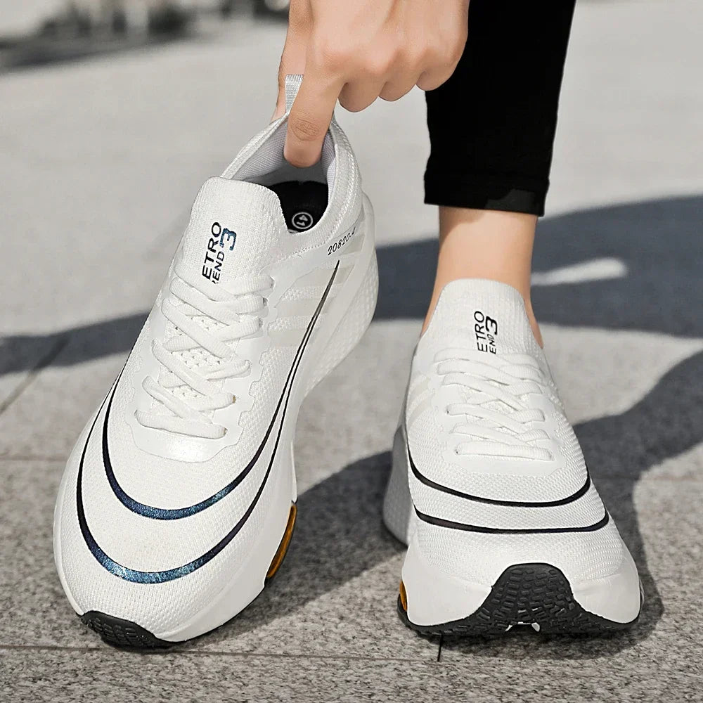 New Foreign Trade Couple Sports and Leisure Shoes Fashionable and Versatile Thick Bottom Lightweight Air Cushioned Running Shoes