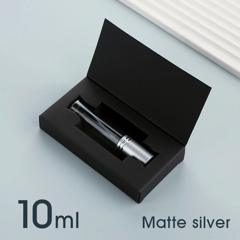 50個5毫升10毫升香水噴霧瓶帶包裝可再填充噴頭香水瓶鋁製迷你噴霧瓶