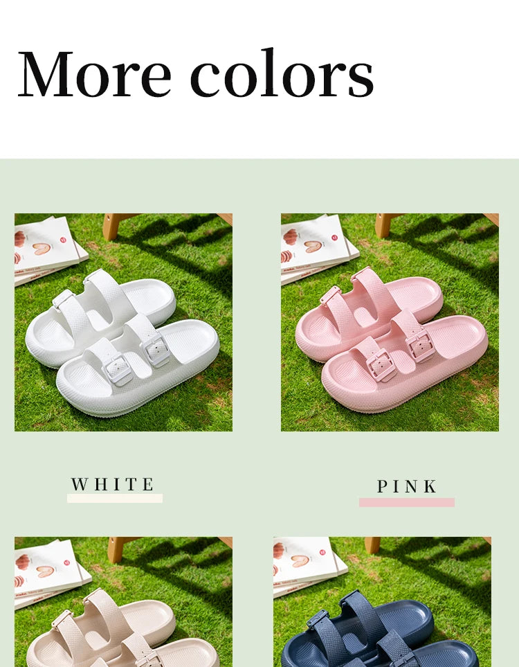 2025 New Men's Outdoor Fashion Thick Sole Sandals - Non-Slip Shower Slippers for Bathroom, Lightweight Comfortable House Slipper