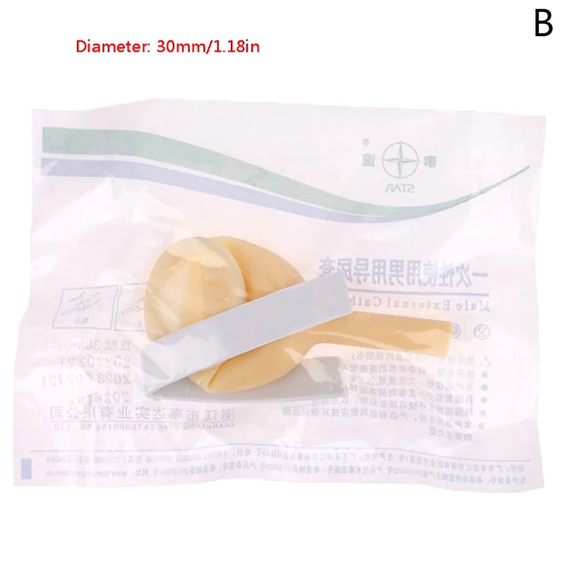 20/30/35mm Disposable Male External Catheter Sterilized Latex Catheter Urine Collector Urine Sleeve Urinal Incontinence Care