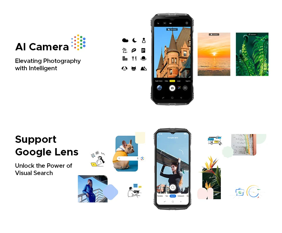 DOOGEE S118 Pro 5G Rugged Phone dimension 7050 6.6 ''FHD 120Hz 8GB RAM 512GB ROM 10800mAh Battery Cell Phone NFC Mobilephones