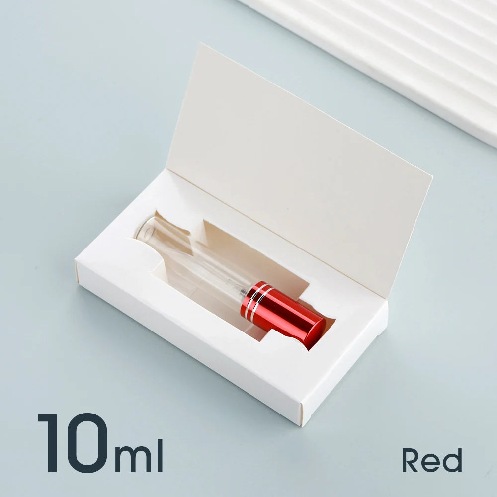 50個5毫升10毫升香水噴霧瓶帶包裝可再填充噴頭香水瓶鋁製迷你噴霧瓶