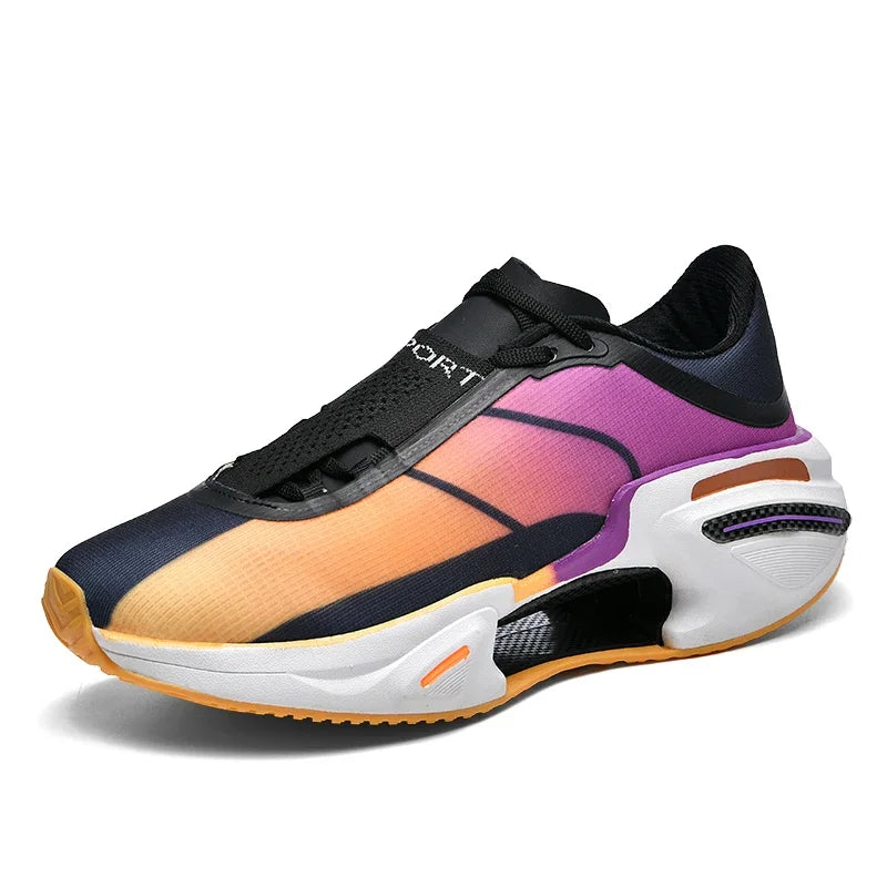 New Men's Running Shoes Breathable Soft Flat Outdoor Sports Cushioning Running Shoes Mesh Comfortable Casual Sneakers for Men