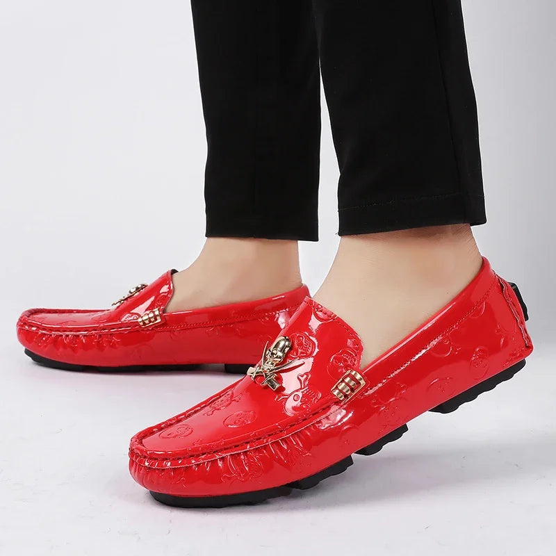 YRZL White Loafers Men Casual Shoes Handmade Lazy Shoes Men Loafers Moccasins Size 48 Breathable Slip on Driving Loafers for Men