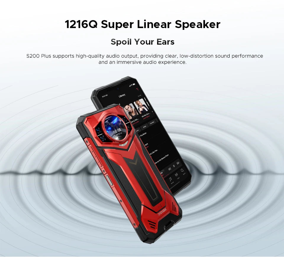 World Premiere DOOGEE S200 Plus 5G AI Rugged Phone Dimensity 7300 1.32" Rear Display 12+512GB 6.72'' 10100mAh Battery Smartphone
