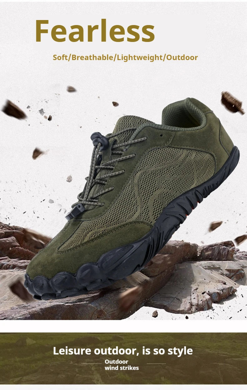 Wide Fit Sneakers for Men and Women Zero Drop Barefoot Shoes with Elastic Band for Beach Hiking and Daily Wear