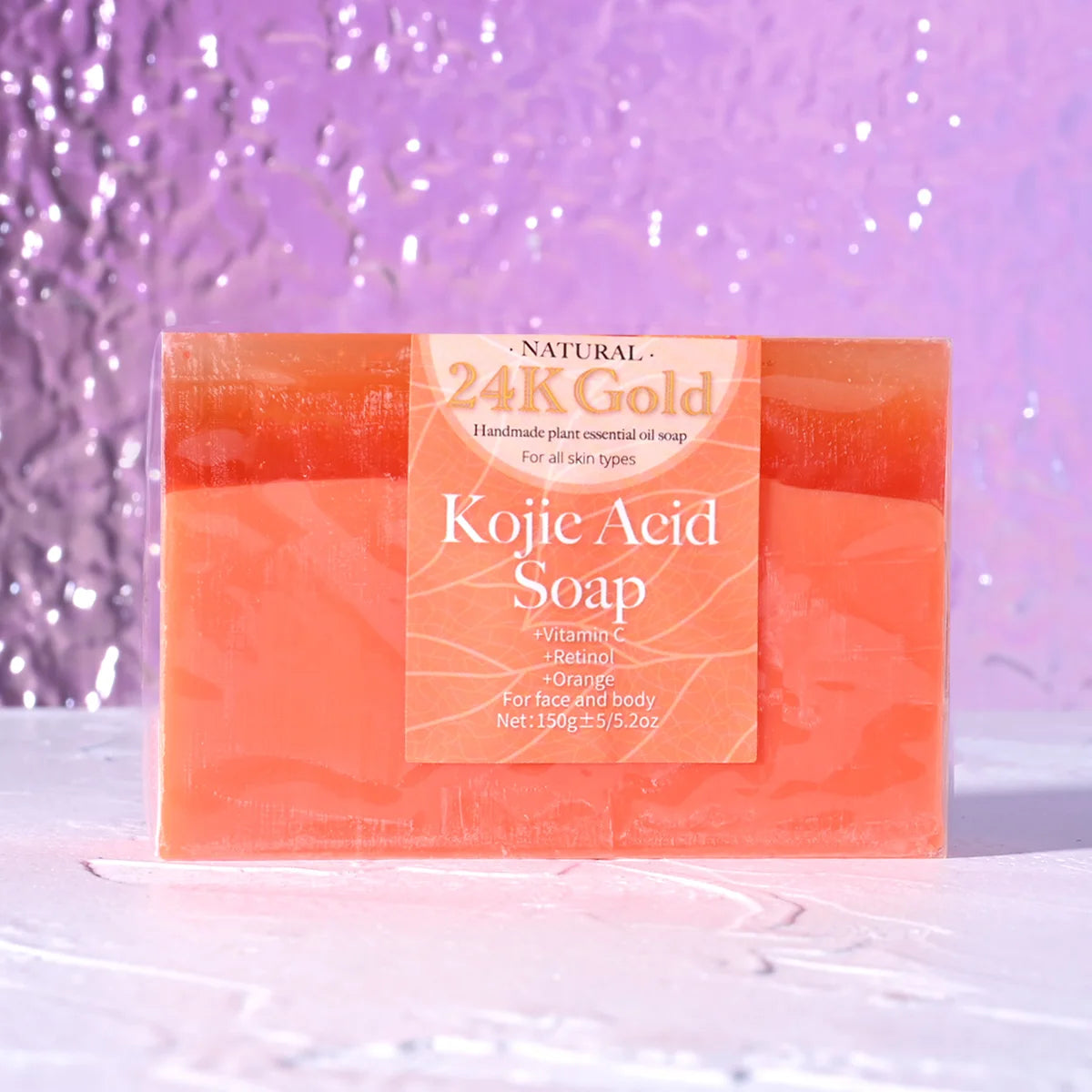 150G QS Kojic Acid Essential Oil Moisturizing Cleansing Soap Deep Cleaning Handmade Soap Facial Cleaning Shower Soap