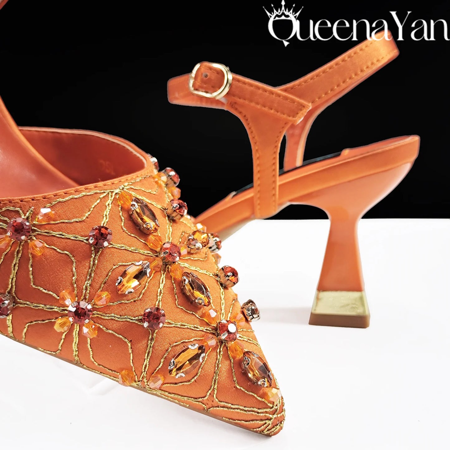 Festive Elegance:Spot Goods High Quality Women's Pumps Fashion Design For Nigeria Wedding Party Ladies Shoes