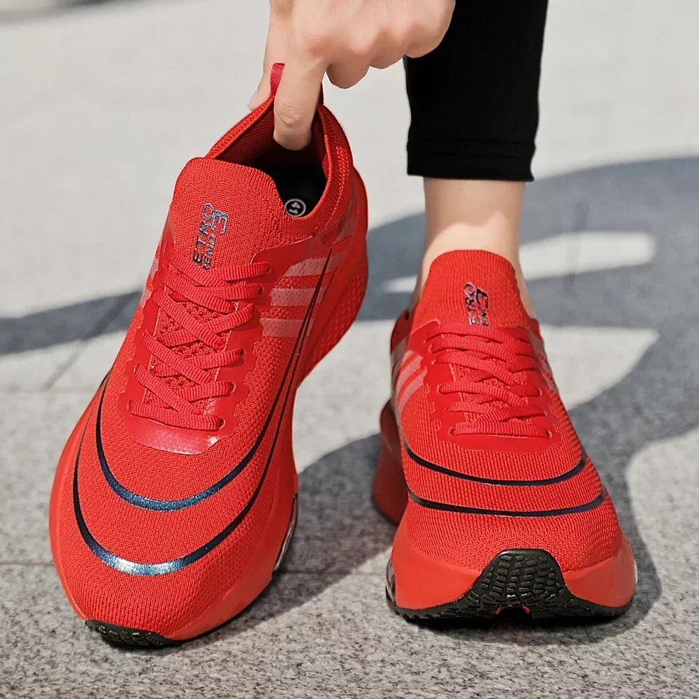 New Foreign Trade Couple Sports and Leisure Shoes Fashionable and Versatile Thick Bottom Lightweight Air Cushioned Running Shoes