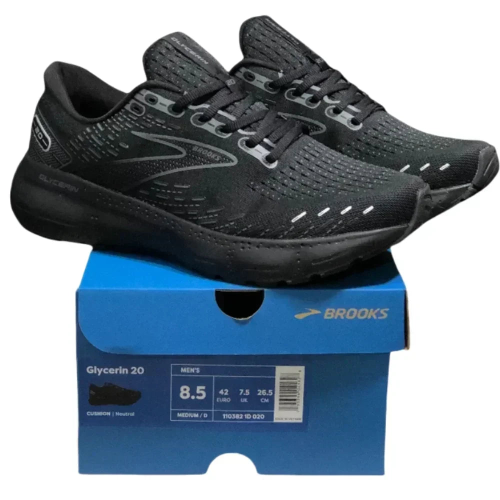 Brooks Men's Glycerin 20 Neutral Offers A Breathable Upper And Luxurious Cushioning For Comfort