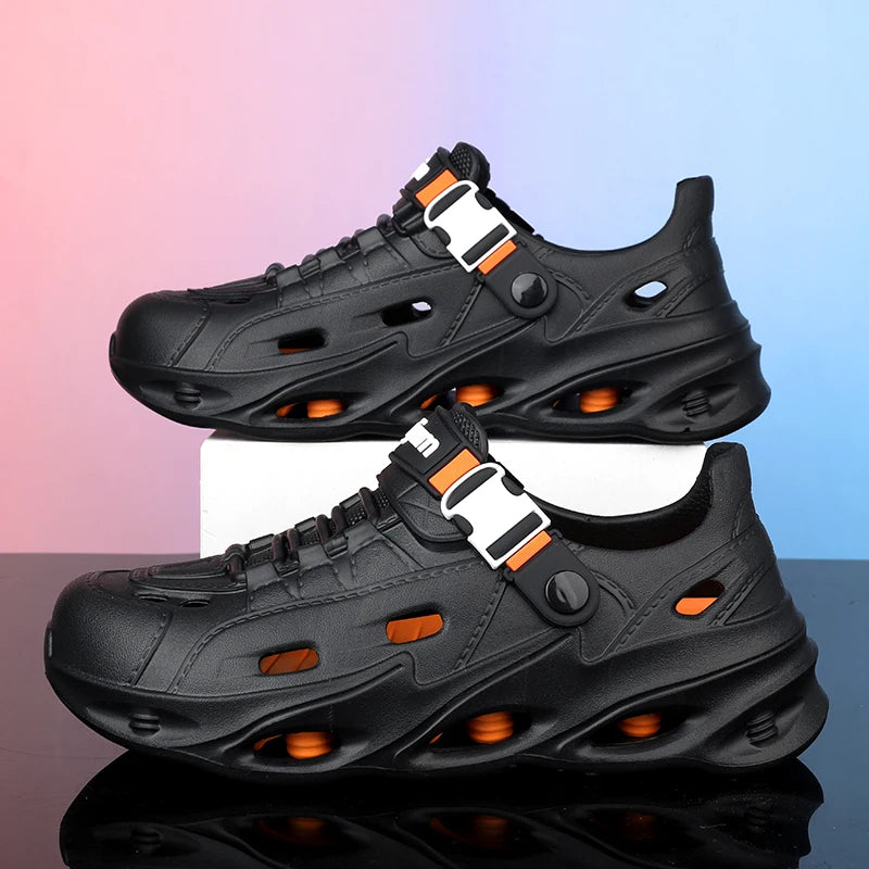 Men's Outdoor Sandals Sport Slippers Beach Slides Breathable Non-slip Clogs Men Casual Garden Shoes Hiking Men Outdoor Sandals