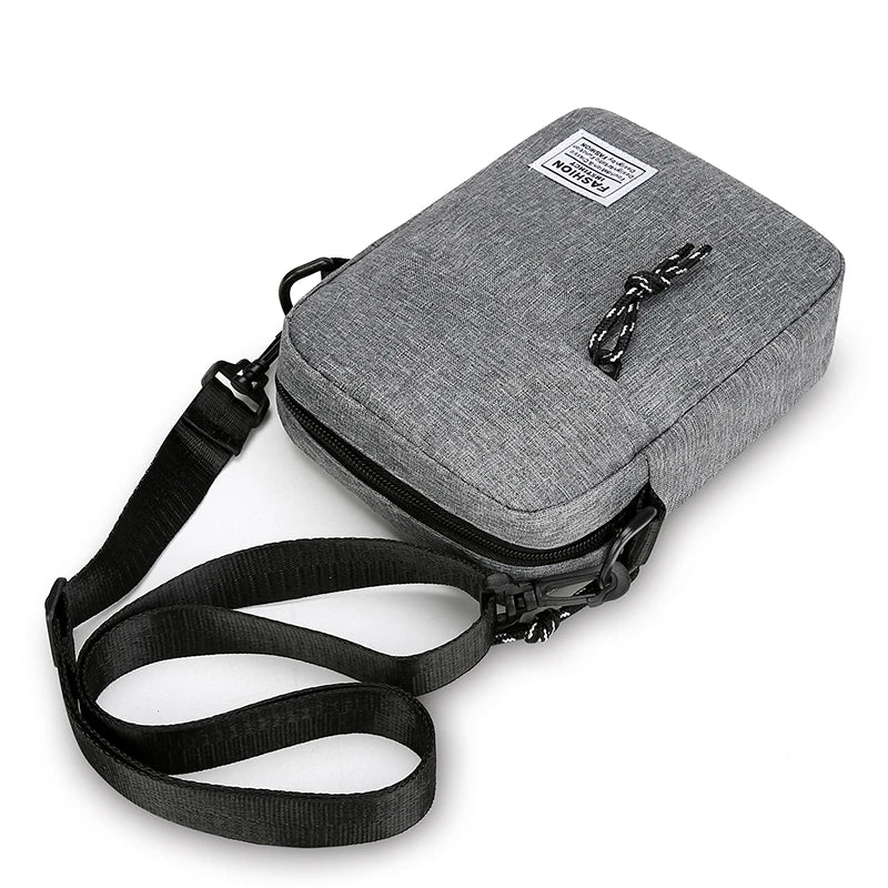 1PC Men's Satchel Fashion Oxford Cloth Shoulder Bag Men's Casual Diagonal Crossover Fashion Hand Machine Small Square Bag