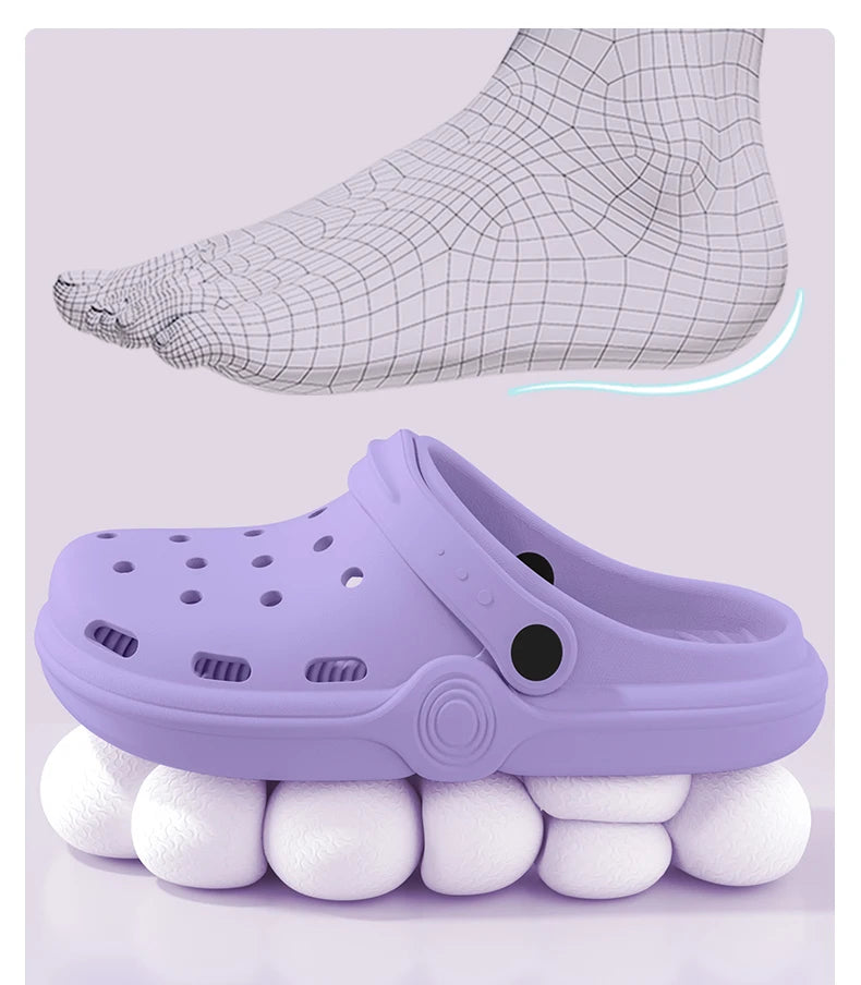 Dongdong Shoes Women's New Trendy Summer Thick Sole Increase Anti Slip Fashion Work Beach Baotou Slippery Sandals